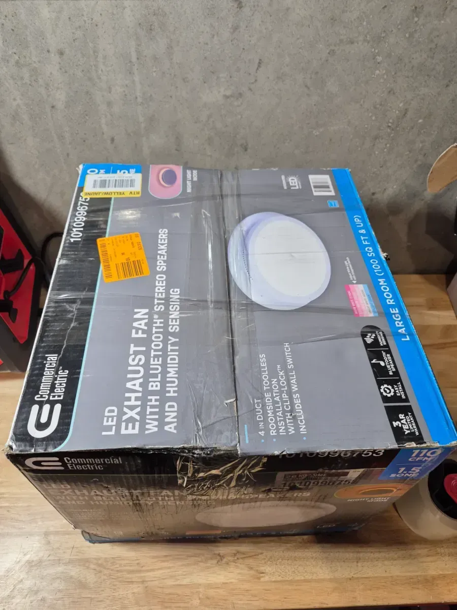 110 CFM 1.5 Sones Ceiling Bathroom Exhaust Fan with Bluetooth, Humidity Sensor, Adjustable CCT LED and Night Light - image 6