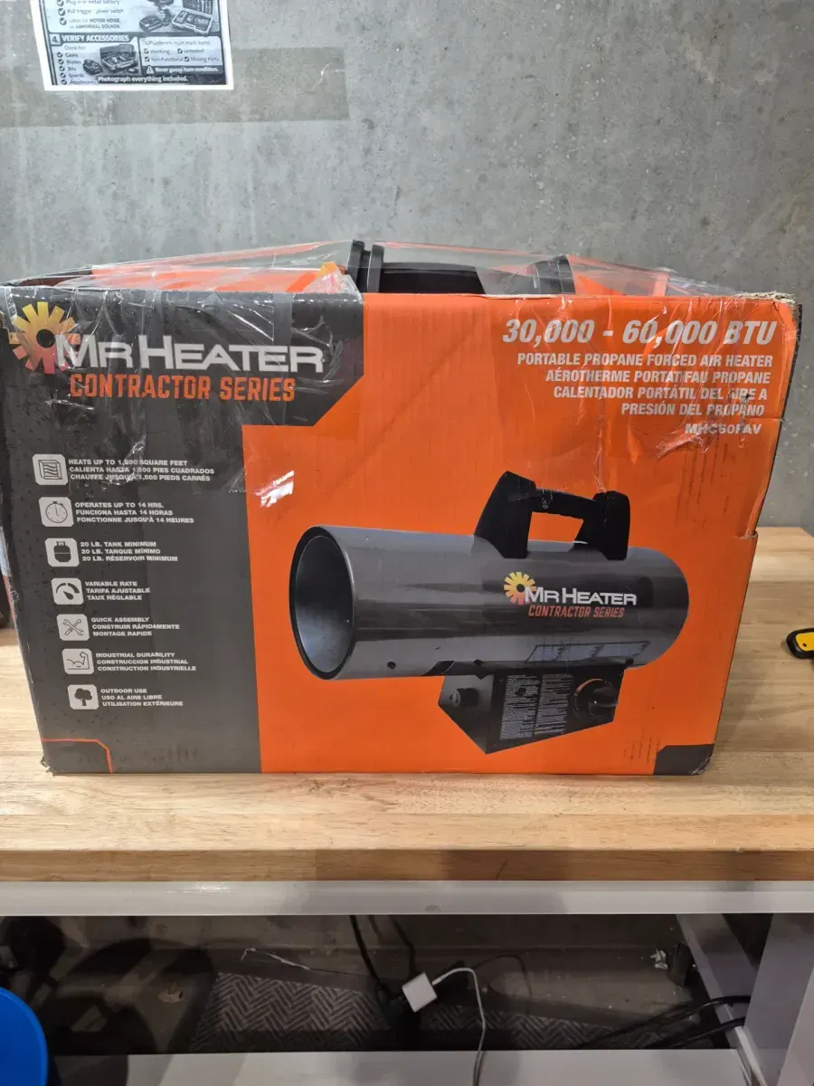 Contractor Series 60,000 BTU Forced Air Propane Outdoor Space Heater with 10 ft. Hose and Regulator - image 6