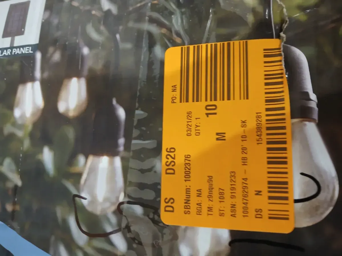 10-Light 20 ft. Outdoor Solar LED Edison Bulb String Light - image 4