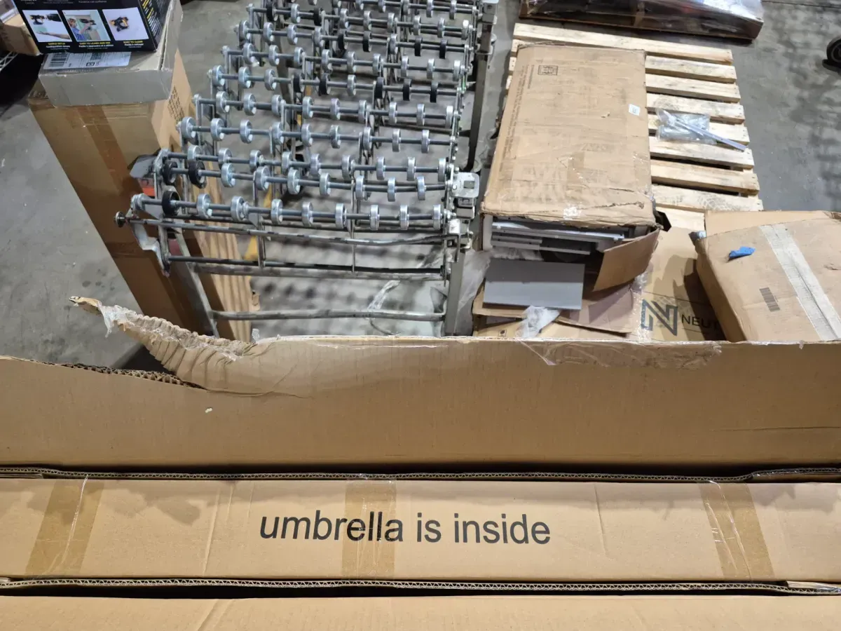 Amberview 6-Piece Sling Folding Outdoor Dining Set with Umbrella - image 4