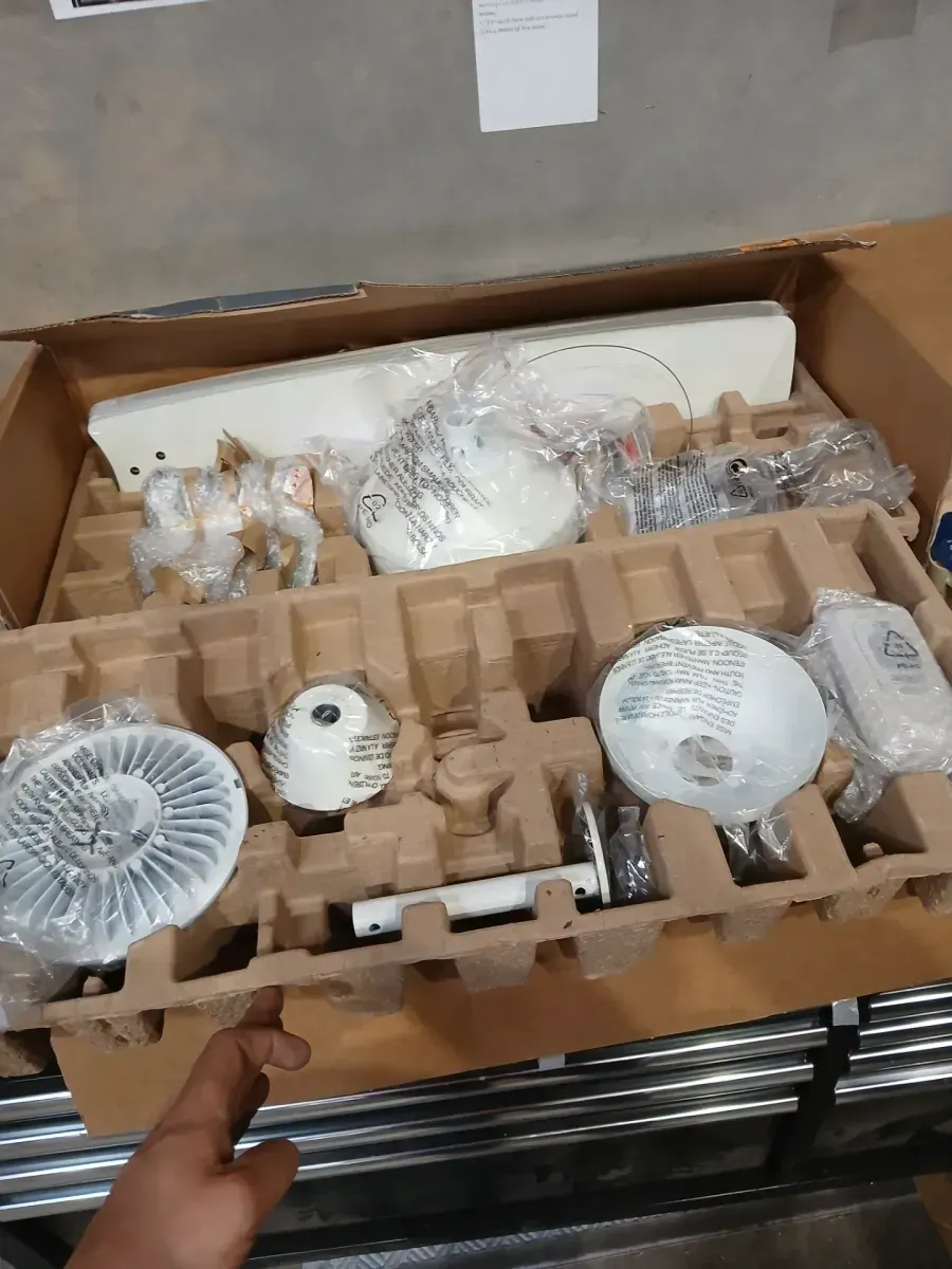 Lowden 60" Dimmable Indoor/Outdoor Integrated LED White Ceiling Fan with Light Kit, Remote Control and Reversible Motor - image 7