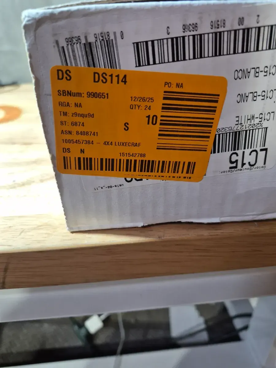 30 LuxeCraft White 4-1/4 in. x 4-7/8 in. Glazed Ceramic Hexagon Wall Tile (3 sq. ft./Case) - image 5