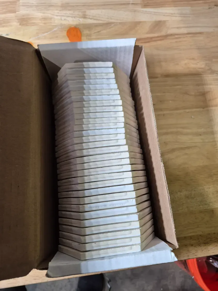 30 LuxeCraft White 4-1/4 in. x 4-7/8 in. Glazed Ceramic Hexagon Wall Tile (3 sq. ft./Case) - image 2