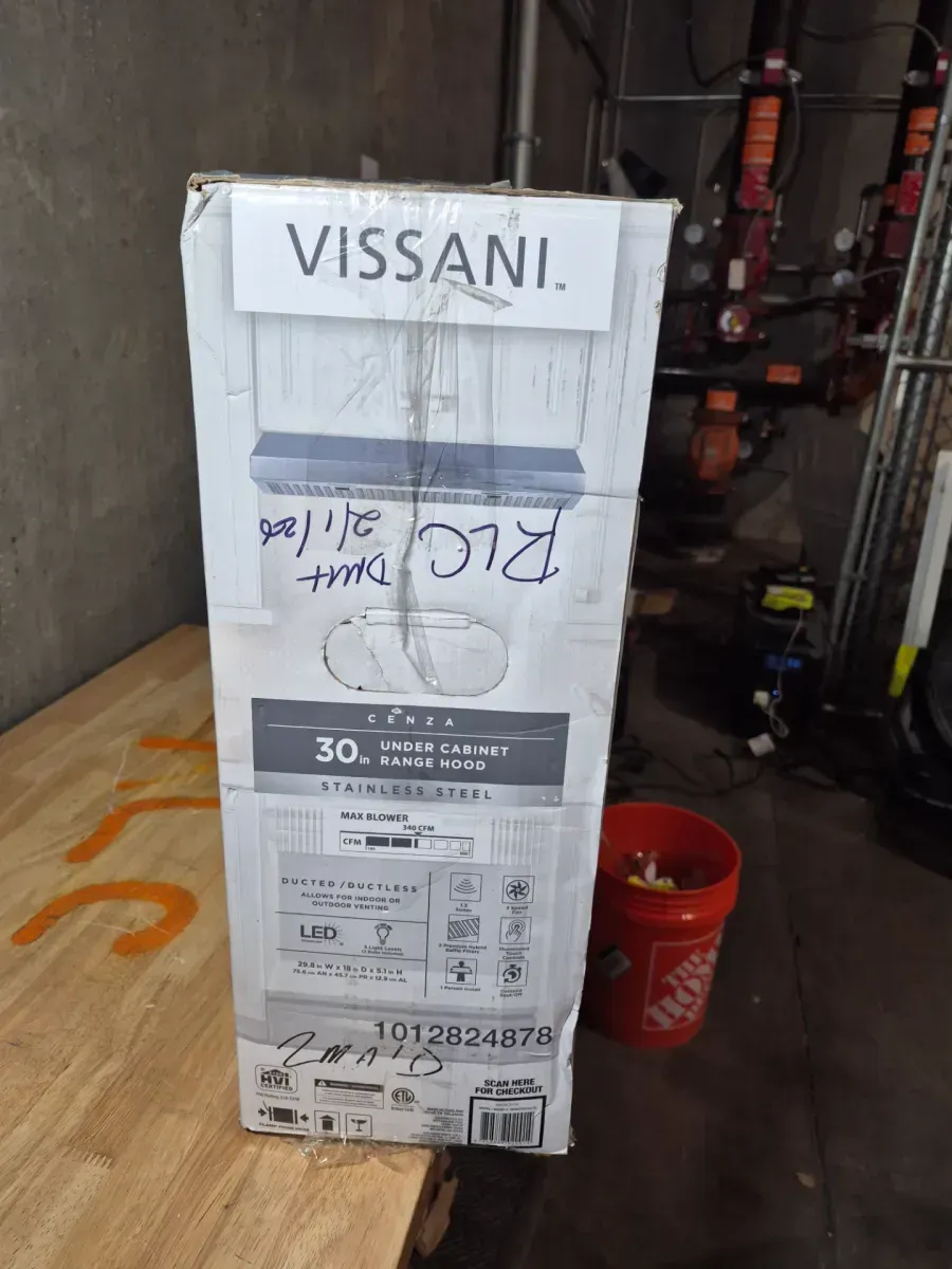 30 in. 340CFM Convertible Under Cabinet Range Hood in Stainless Steel - image 4