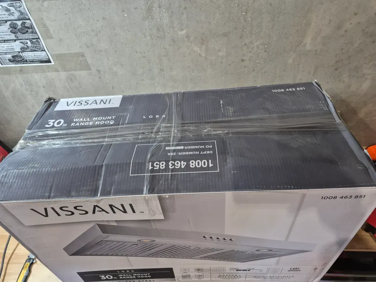 Lora 30 in. 350 CFM Convertible T-Shape Wall Mount Range Hood in Stainless Steel with Charcoal Filters and LED Lighting - image 5