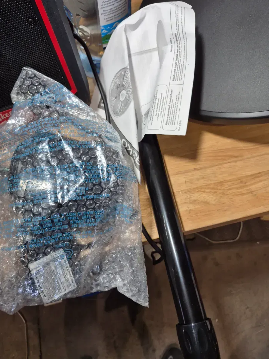 Lasko Cyclone 18 in. 3 Speed Oscillating Pedestal Fan for Home in Black with Adjustable Height, Tilt Back Head, Easy Assembly - image 5