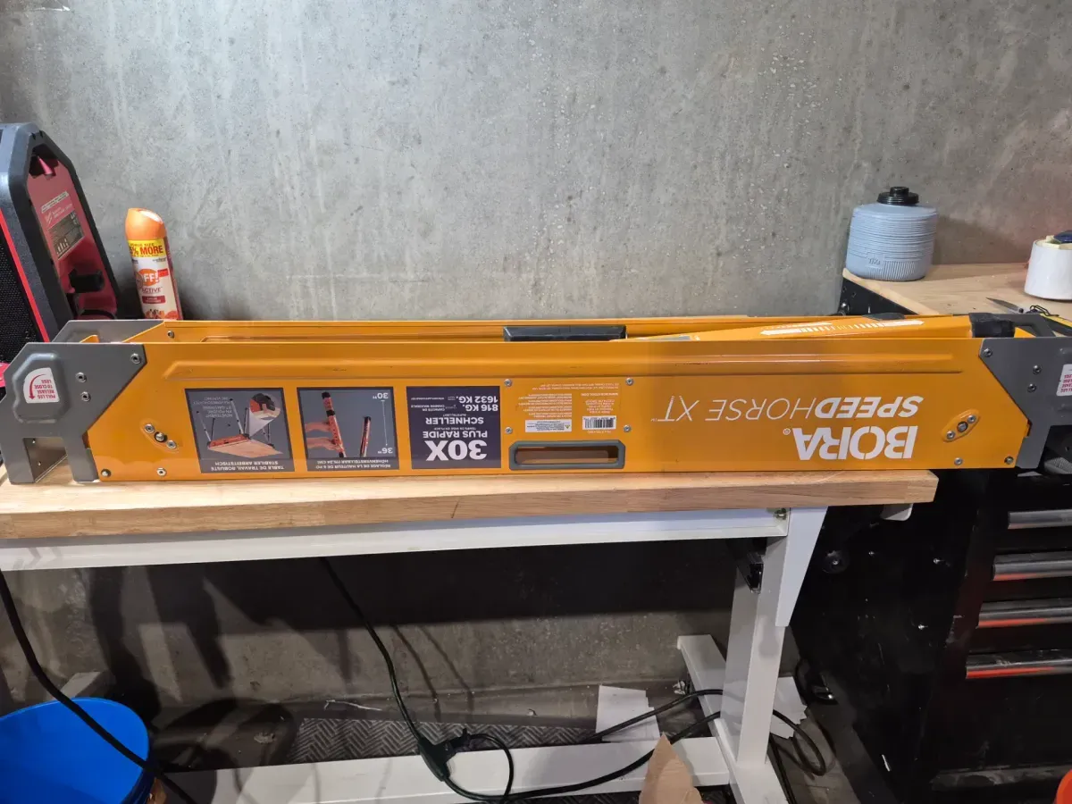 30 in. to 36 in. H Steel Speed Horse XT Adjustable Height Sawhorse with Auto Release Legs - image 2