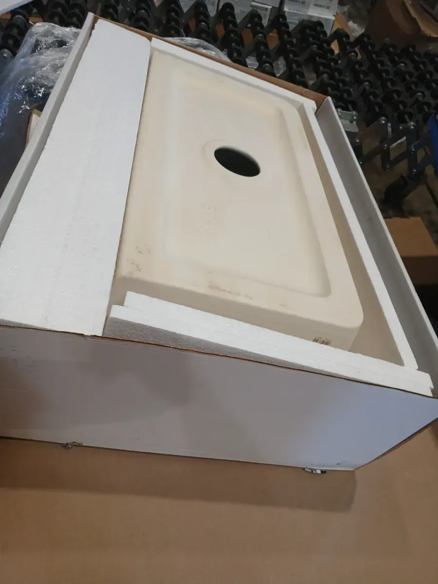 Jackson 33 in. 3-Hole Drop-in Single Bowl Crisp White Fireclay Kitchen Sink - image 5