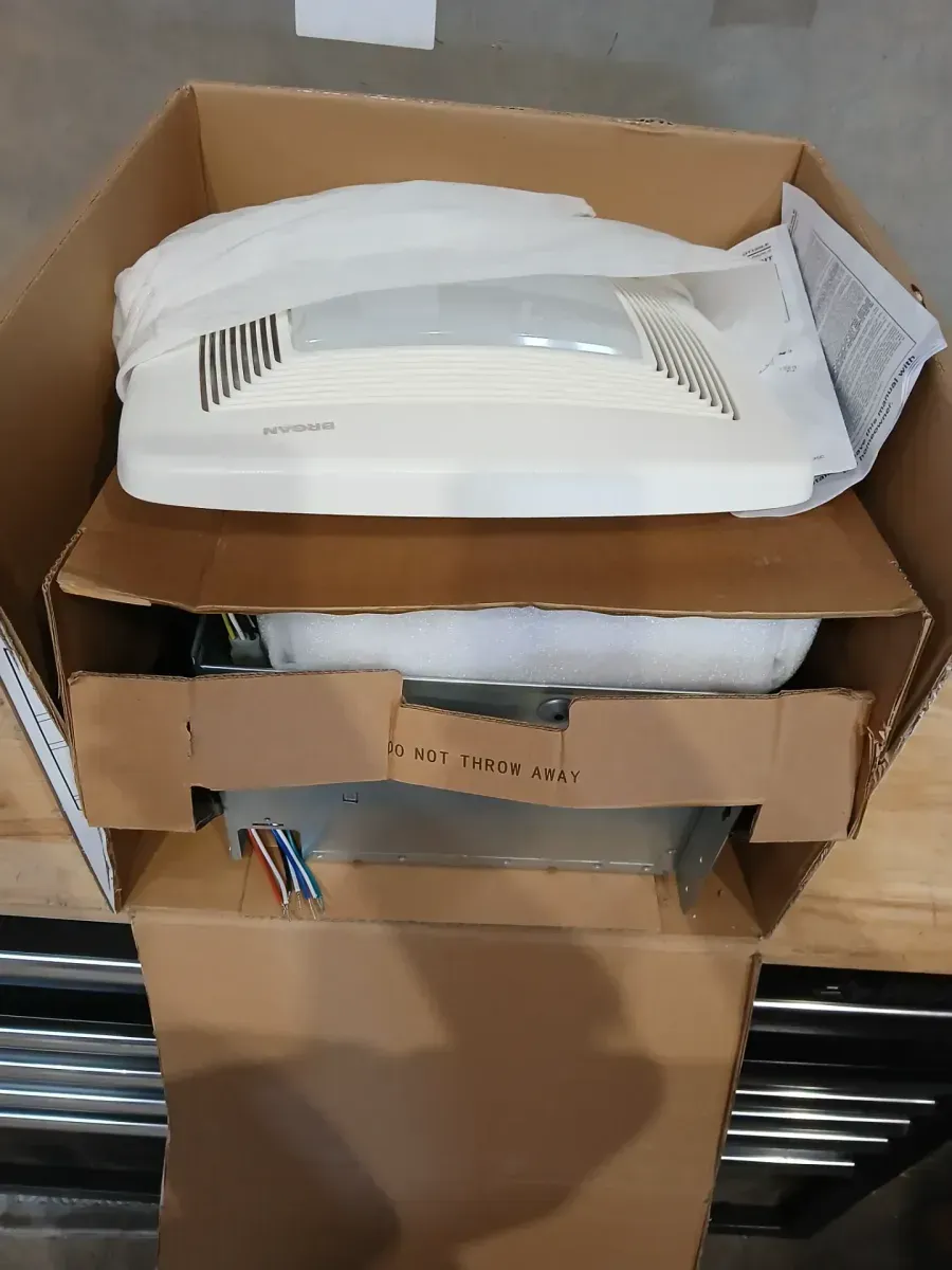 Broan-NuTone QT Series Quiet 130 CFM Ceiling Bathroom Exhaust Fan with Light and Night Light, 1.5 Sones Energy Star Certified - image 4