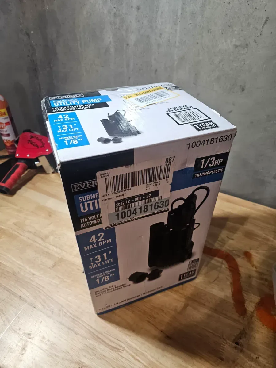 Everbilt 1/3 HP Automatic Utility Pump - image 3