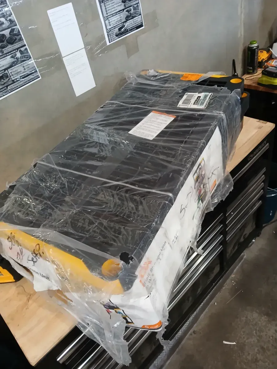 5-Tier Easy Assembly Multi-purpose Plastic Garage Storage Shelving Unit in Black (36 in. W x 74 in. H x 18 in. D) - image 4