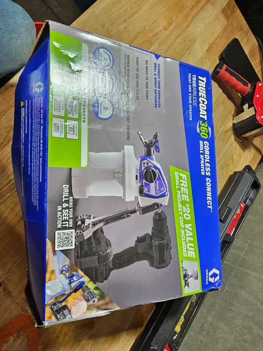 TrueCoat 360-Handheld Cordless Connect Drill Paint Sprayer with Small Project Cup - image 3