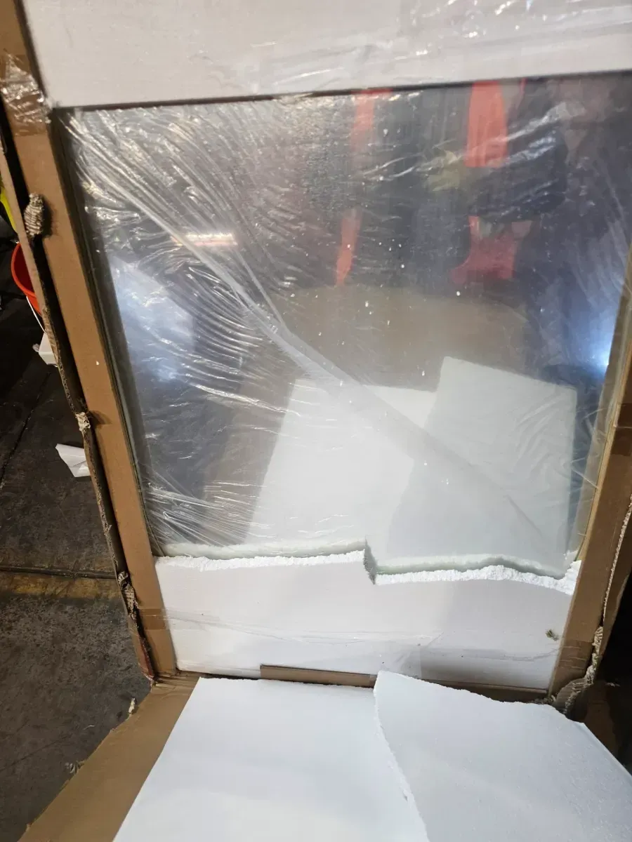 24 in. W x 36 in. H Arched Recessed/Surface Mount Medicine Cabinet with Mirror in Gold - image 2