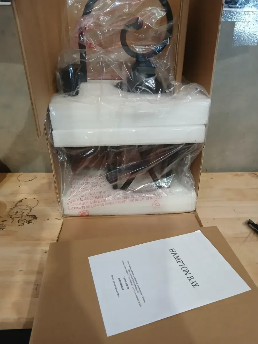 Walcott Manor 18.75 in. Black Outdoor Hardwired Wall Lantern Sconce with Clear Seeded Glass - image 6