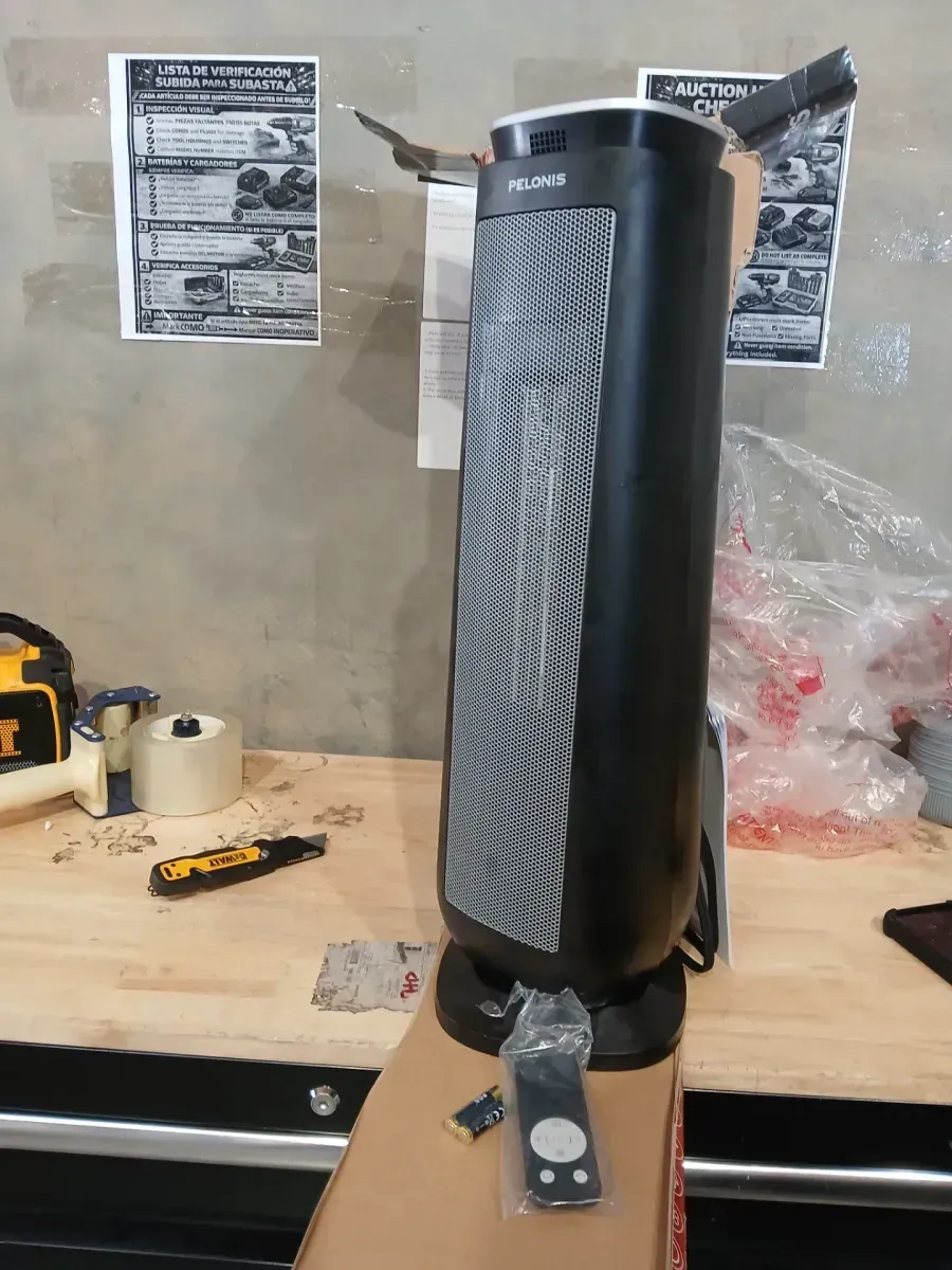 Pelonis 1500-Watt 23 in. Digital Tower Indoor Ceramic Heater Quiet Operation w/ Safety Overheat Protection and Fan Mode in Black - image 4