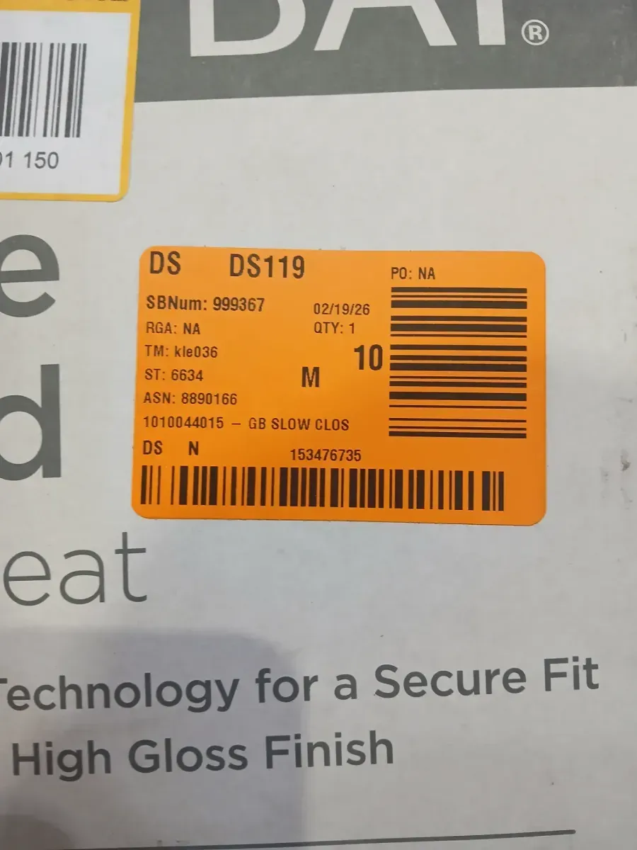 Elongated Slow Close Closed Toilet Seat in White - image 3