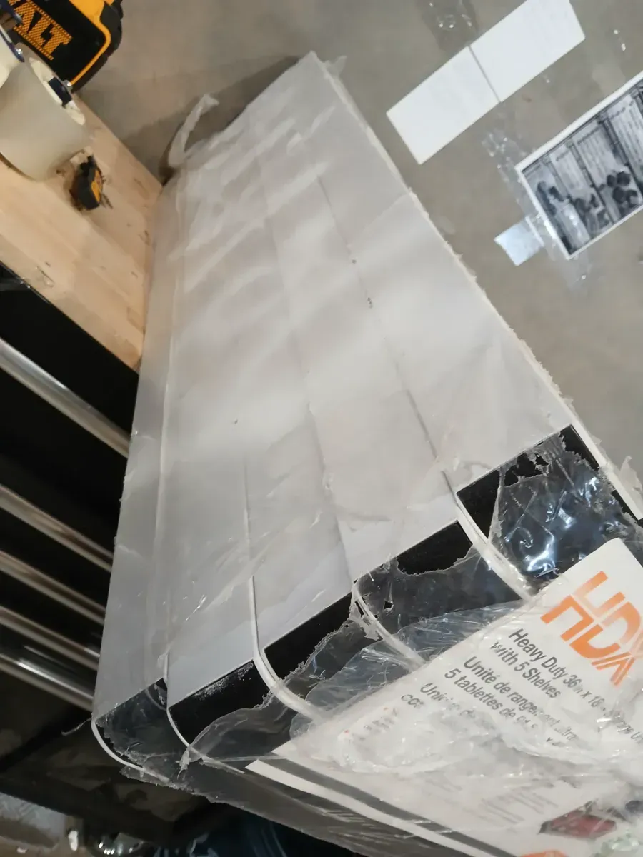 5-Tier Easy Assembly Multi-purpose Plastic Garage Storage Shelving Unit in Gray (36 in. W x 72 in. H x 18 in. D) - image 5