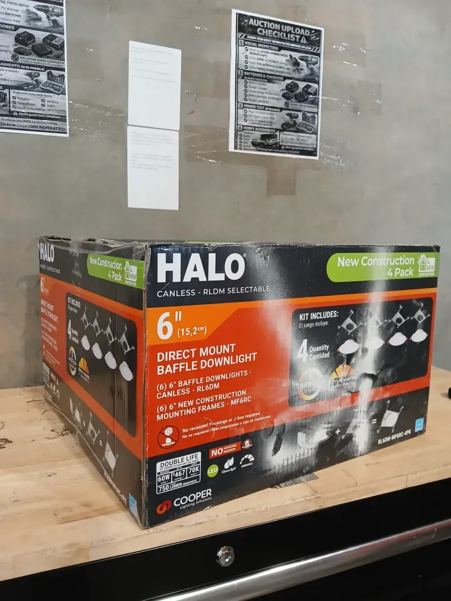 6 in. RLDM Regressed Canless Downlight with Mounting Frame (4-Pack) - image 2