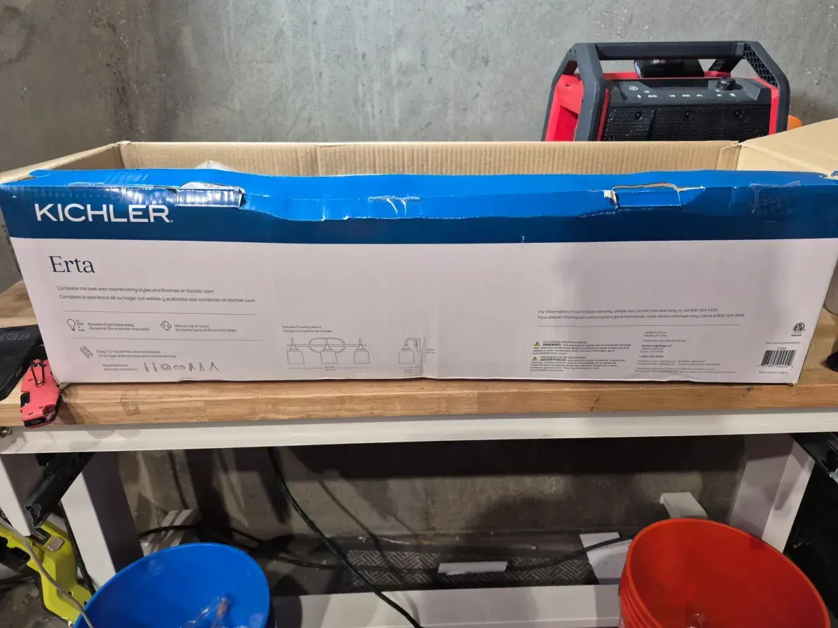 Erta 24 in. 3-Light Champagne Bronze Bathroom Vanity Light with Clear Glass Shades - image 3