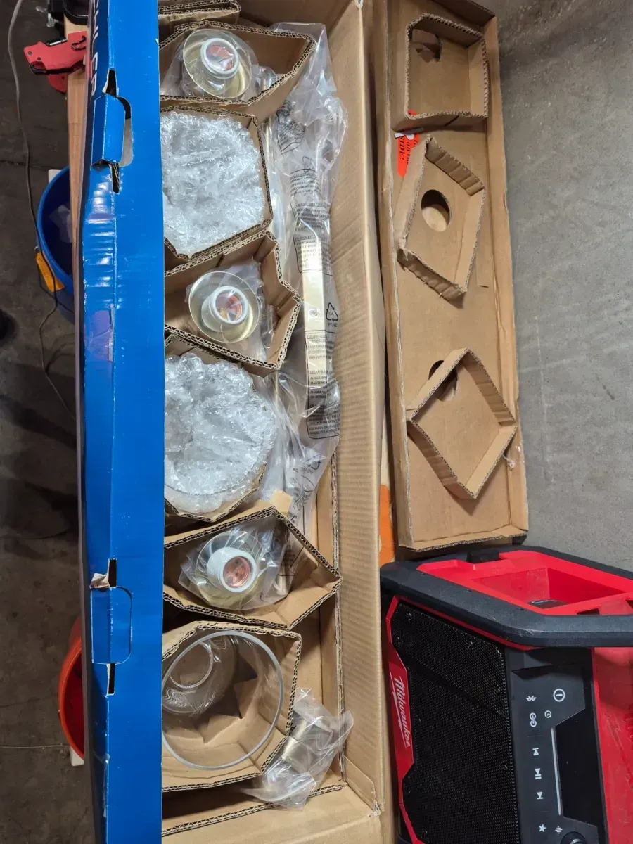 Erta 24 in. 3-Light Champagne Bronze Bathroom Vanity Light with Clear Glass Shades - image 2