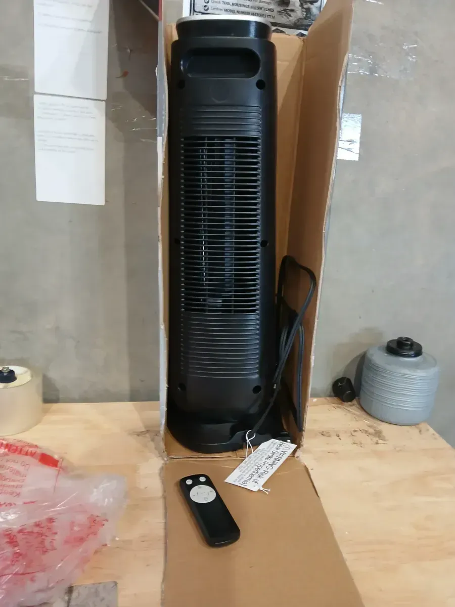 Pelonis 1500-Watt 23 in. Digital Tower Indoor Ceramic Heater Quiet Operation w/ Safety Overheat Protection and Fan Mode in Black - image 3