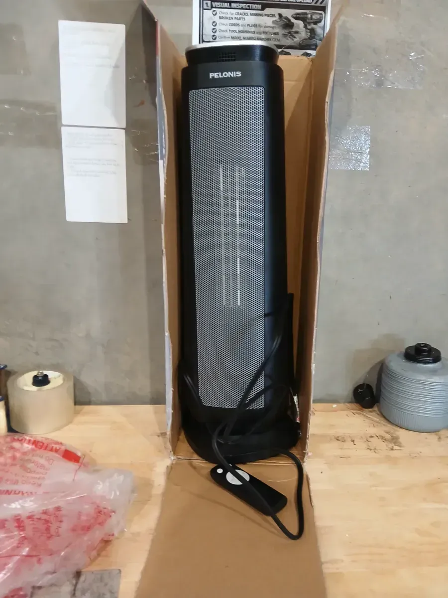 Pelonis 1500-Watt 23 in. Digital Tower Indoor Ceramic Heater Quiet Operation w/ Safety Overheat Protection and Fan Mode in Black - image 4
