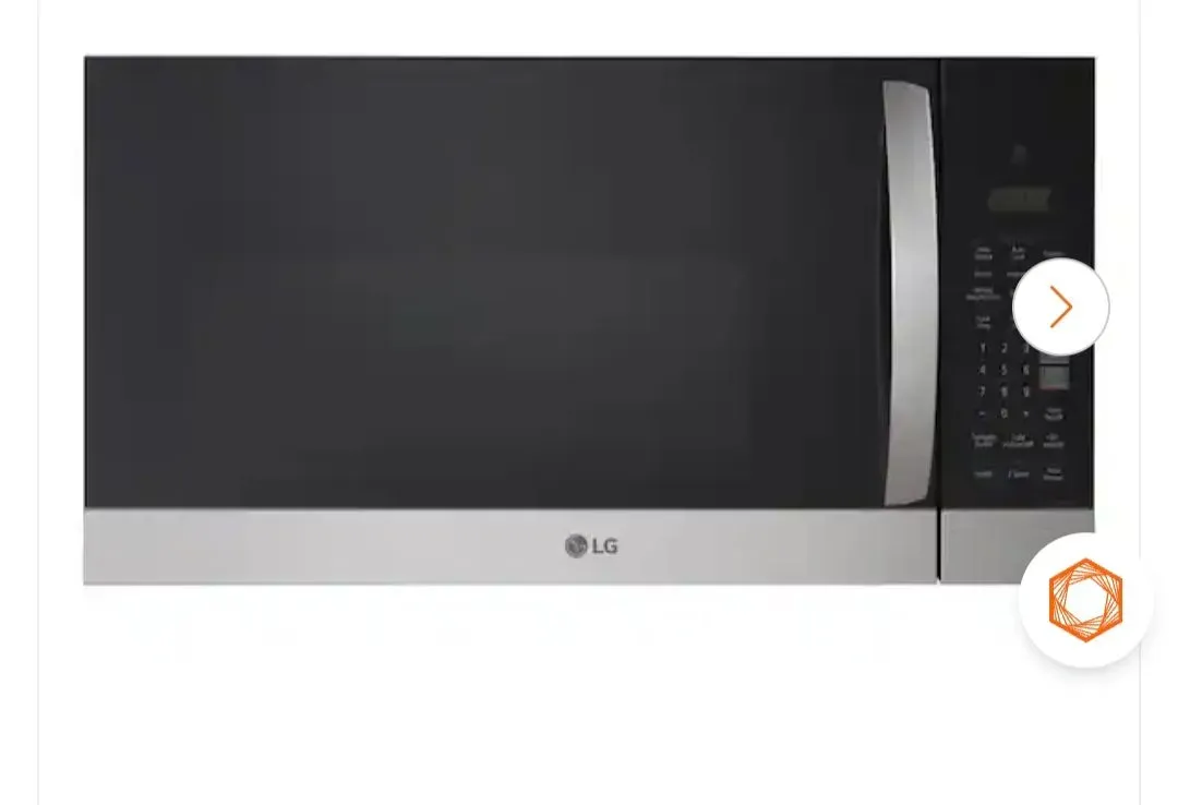 LG 1.7 cu. ft. 30 in. Width Over-the-Range Microwave with EasyClean in Stainless Steel - image 5