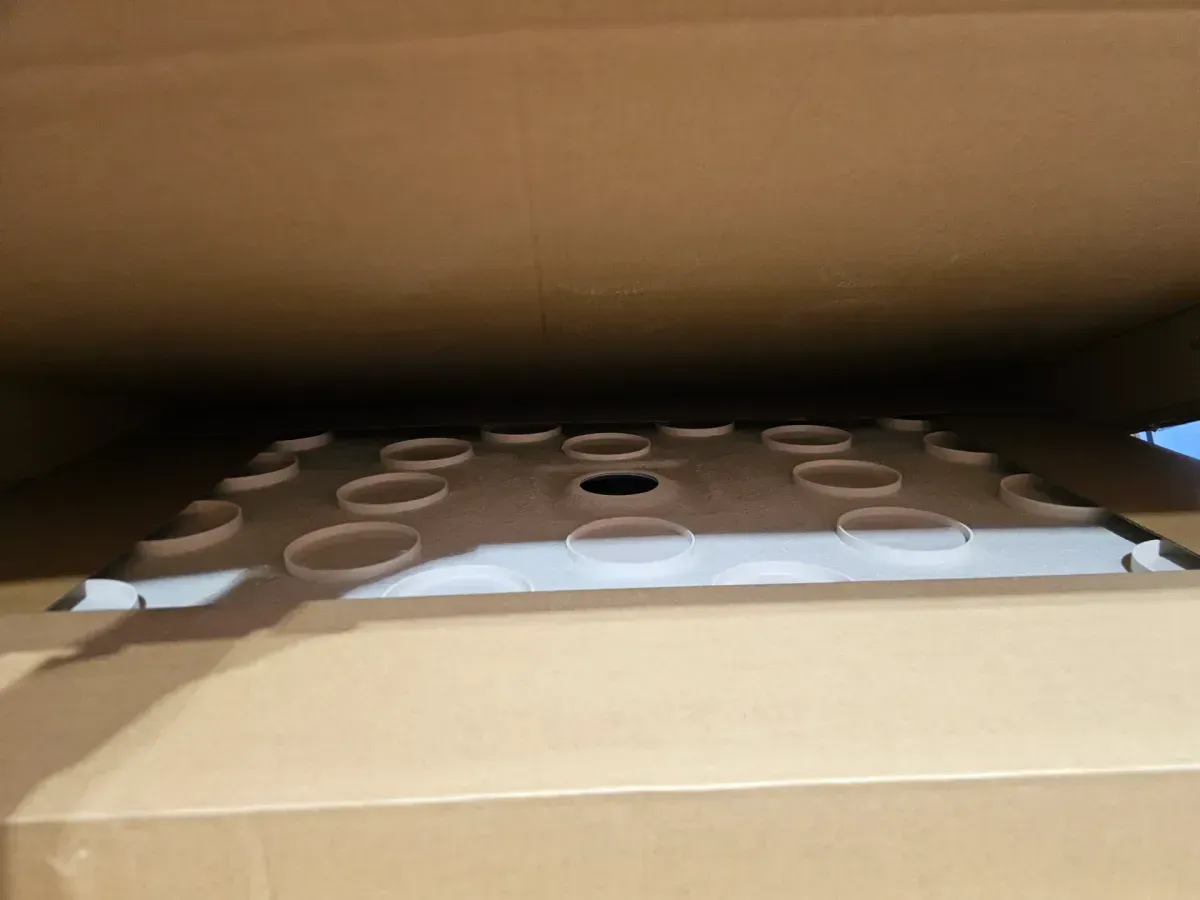 48 in. L x 34 in. W x 4 in. H Single Threshold Alcove Shower Pan with Center Drain in White - image 2