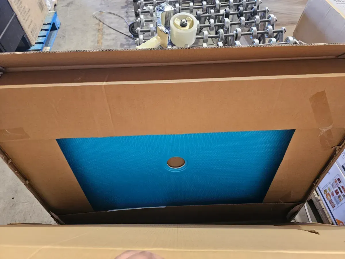 48 in. L x 34 in. W x 4 in. H Single Threshold Alcove Shower Pan with Center Drain in White - image 3