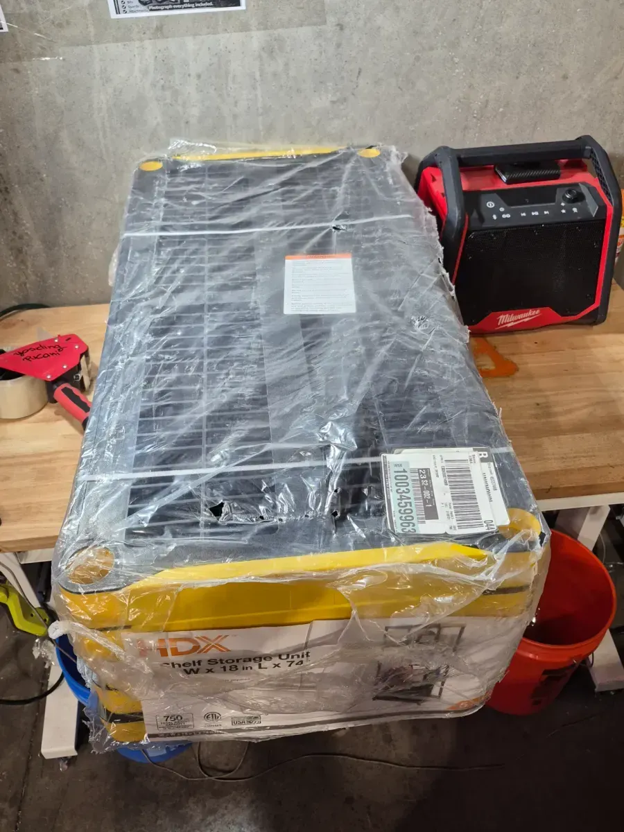 5-Tier Easy Assembly Multi-purpose Plastic Garage Storage Shelving Unit in Black (36 in. W x 74 in. H x 18 in. D) - image 4