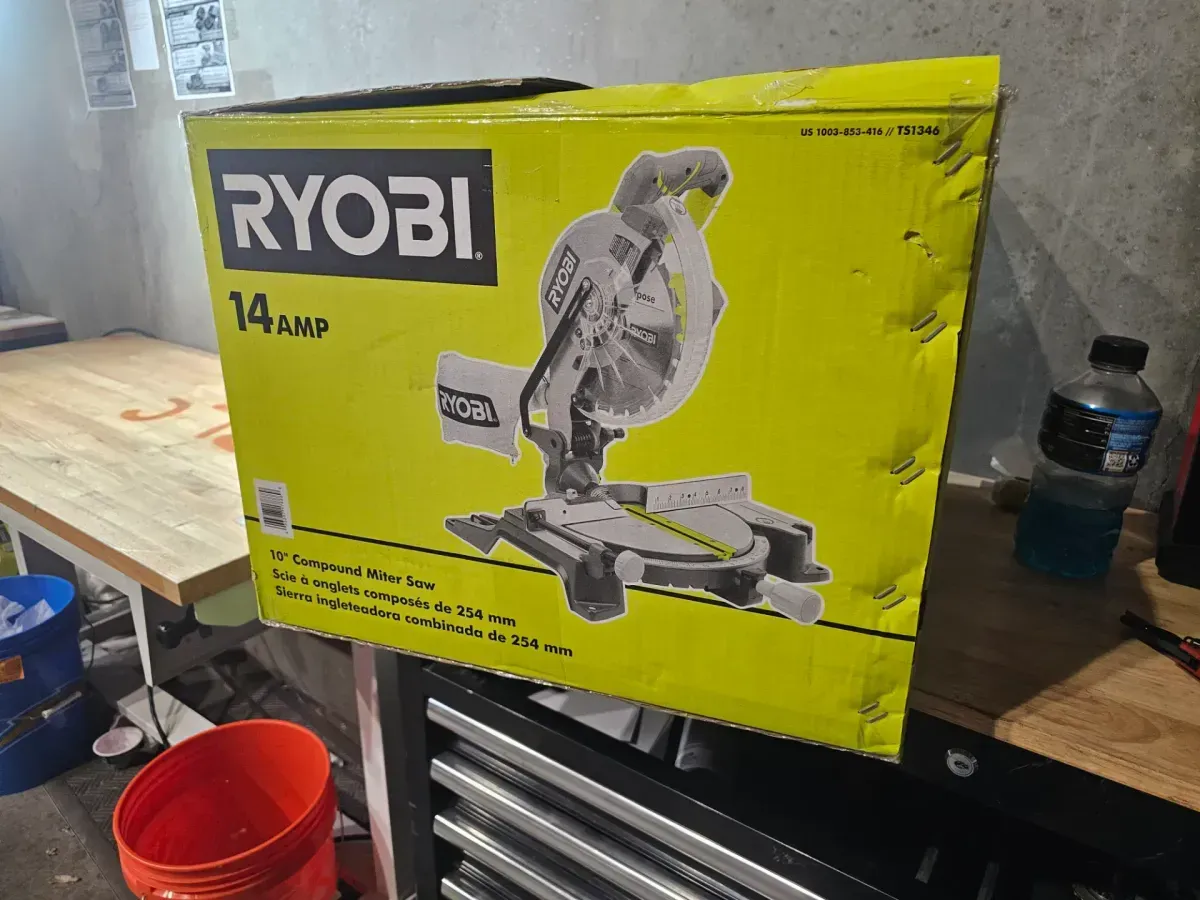 RYOBI 14 Amp Corded 10 in. Compound Miter Saw with LED Cutline Indicator - image 4