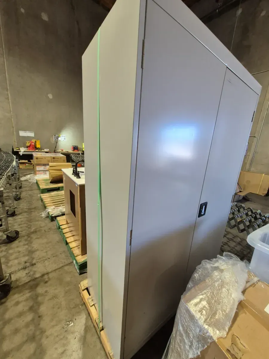 Sandusky  Elite Series 46 in. W x 72 in. H x 24 in. D 22-Gauge 5-Shelf Steel Freestanding Garage Storage Cabinet in Dove Gray - image 4