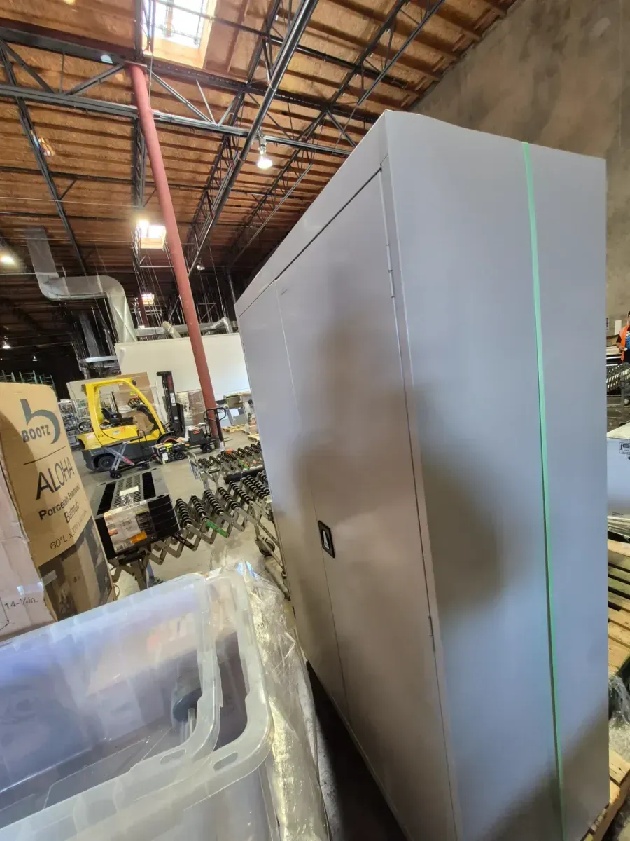 Sandusky  Elite Series 46 in. W x 72 in. H x 24 in. D 22-Gauge 5-Shelf Steel Freestanding Garage Storage Cabinet in Dove Gray - image 3