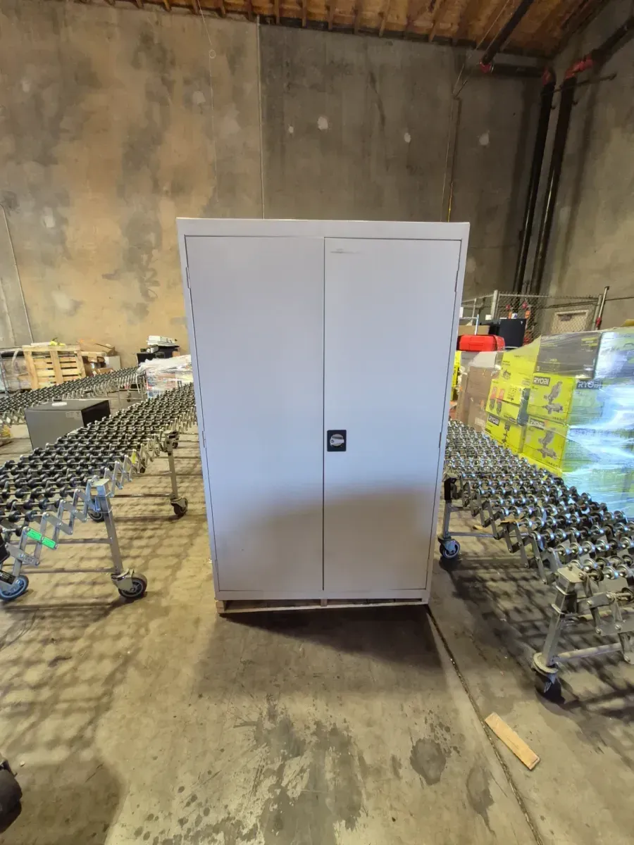 Sandusky  Elite Series 46 in. W x 72 in. H x 24 in. D 22-Gauge 5-Shelf Steel Freestanding Garage Storage Cabinet in Dove Gray - image 5