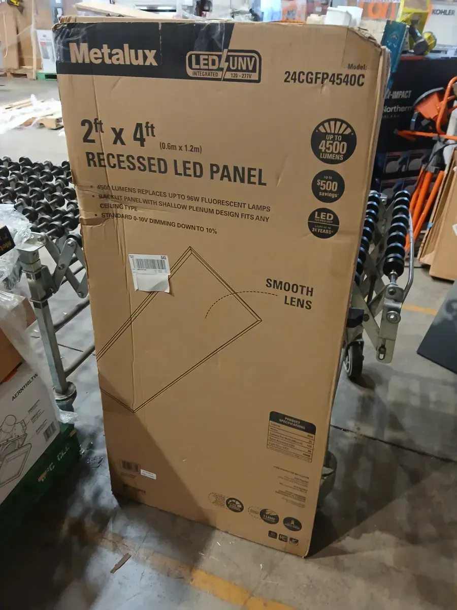 2 ft. x 4 ft. 4500 Lumens Integrated LED Flat Panel Light 4000K - image 2