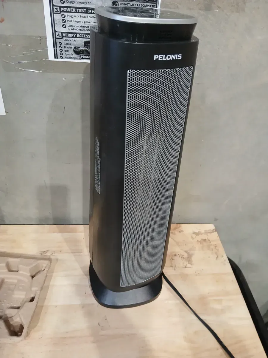 Pelonis 1500-Watt 23 in. Digital Tower Indoor Ceramic Heater Quiet Operation w/ Safety Overheat Protection and Fan Mode in Black - image 4