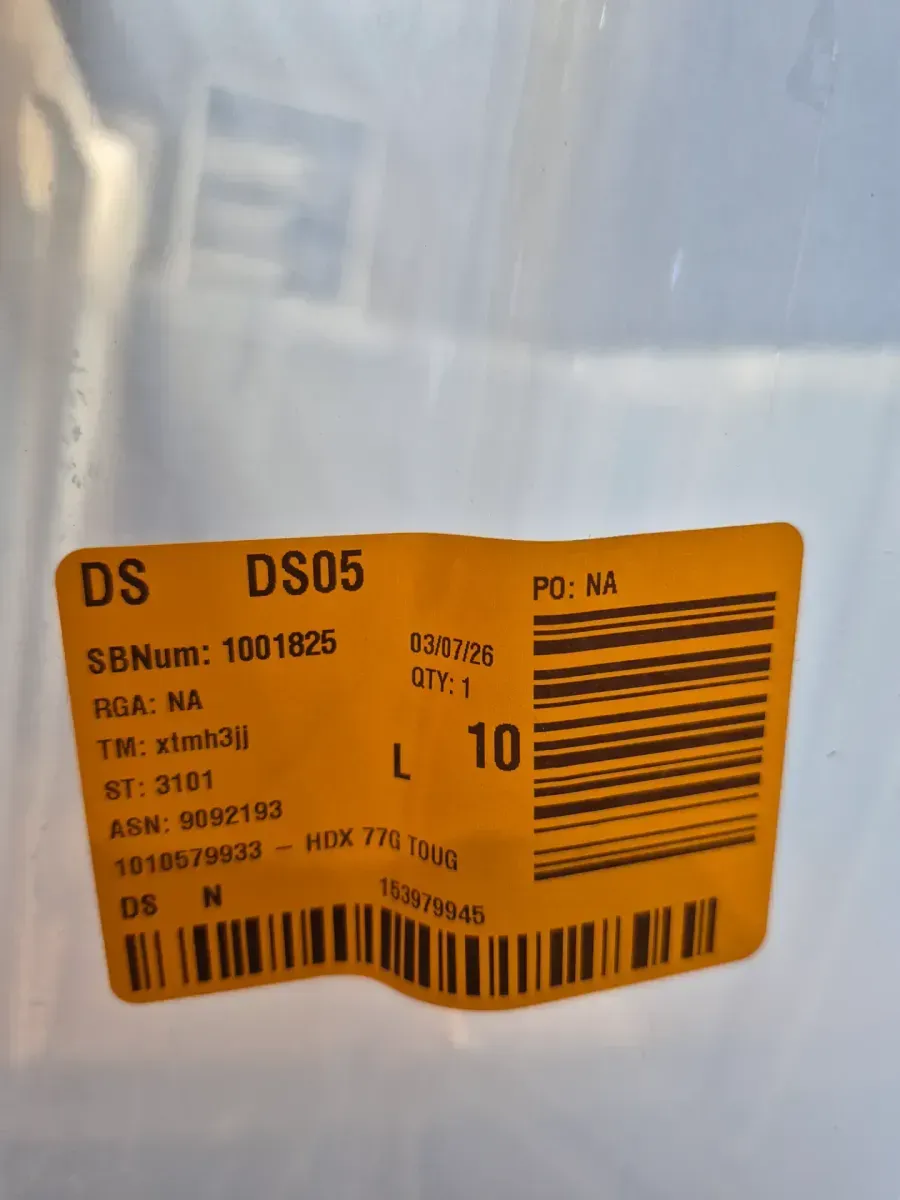 77 Gal. Tough Storage Tote with Wheels in Clear with Red Lid - image 4