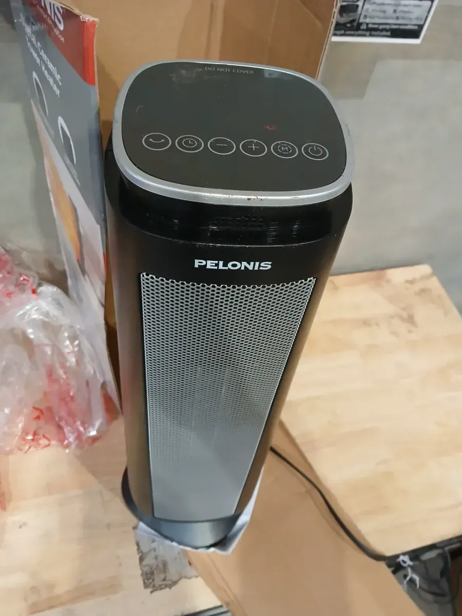 Pelonis 1500-Watt 23 in. Digital Tower Indoor Ceramic Heater Quiet Operation w/ Safety Overheat Protection and Fan Mode in Black - image 4
