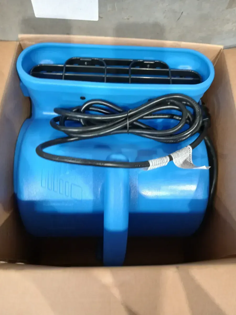 B-Air 1/4 HP Air Mover Blower Fan for Water Damage Restoration Carpet Dryer Floor Home and Plumbing Use in Blue - image 3