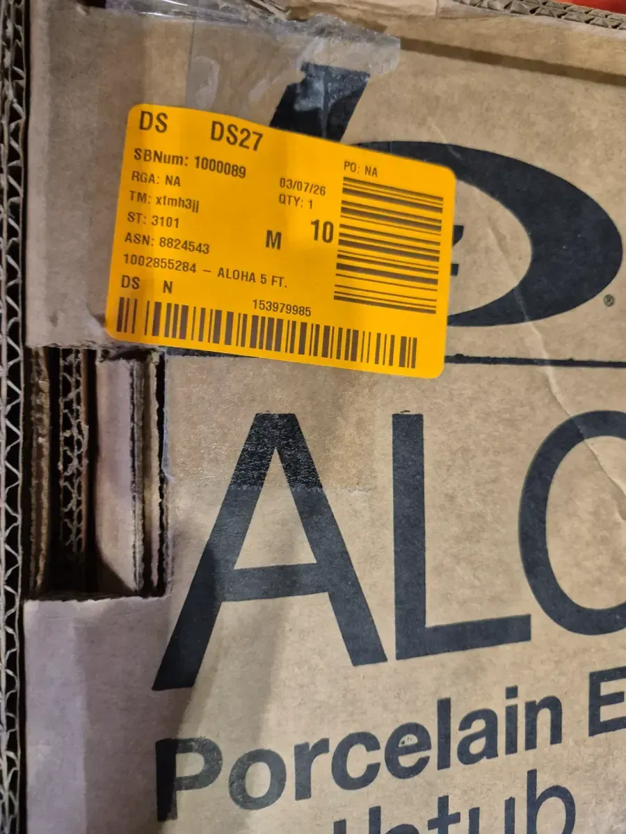 Aloha 60 in. x 30 in. Alcove Soaking Bathtub with Left Drain in White - image 5