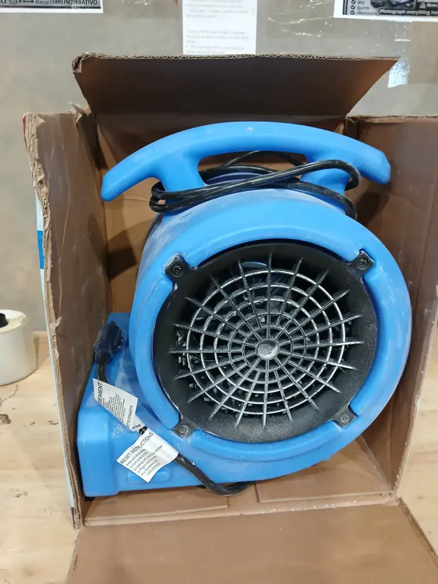 B-Air 1/8 HP Air Mover Carpet Dryer Floor Blower Fan for Home Use in Blue - image 4