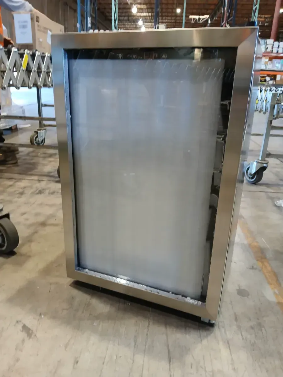 ***The outer glass is broken.*** 4.3 Cu. ft. Wine and Beverage Cooler in Stainless Steel - image 2