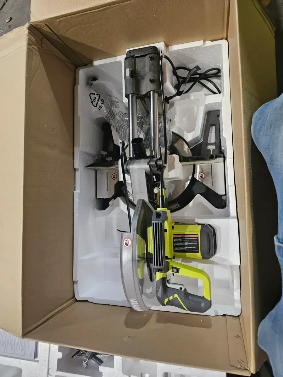 RYOBI 15 Amp 12 in. Corded Sliding Compound Miter Saw with LED Cutline Indicator - image 3