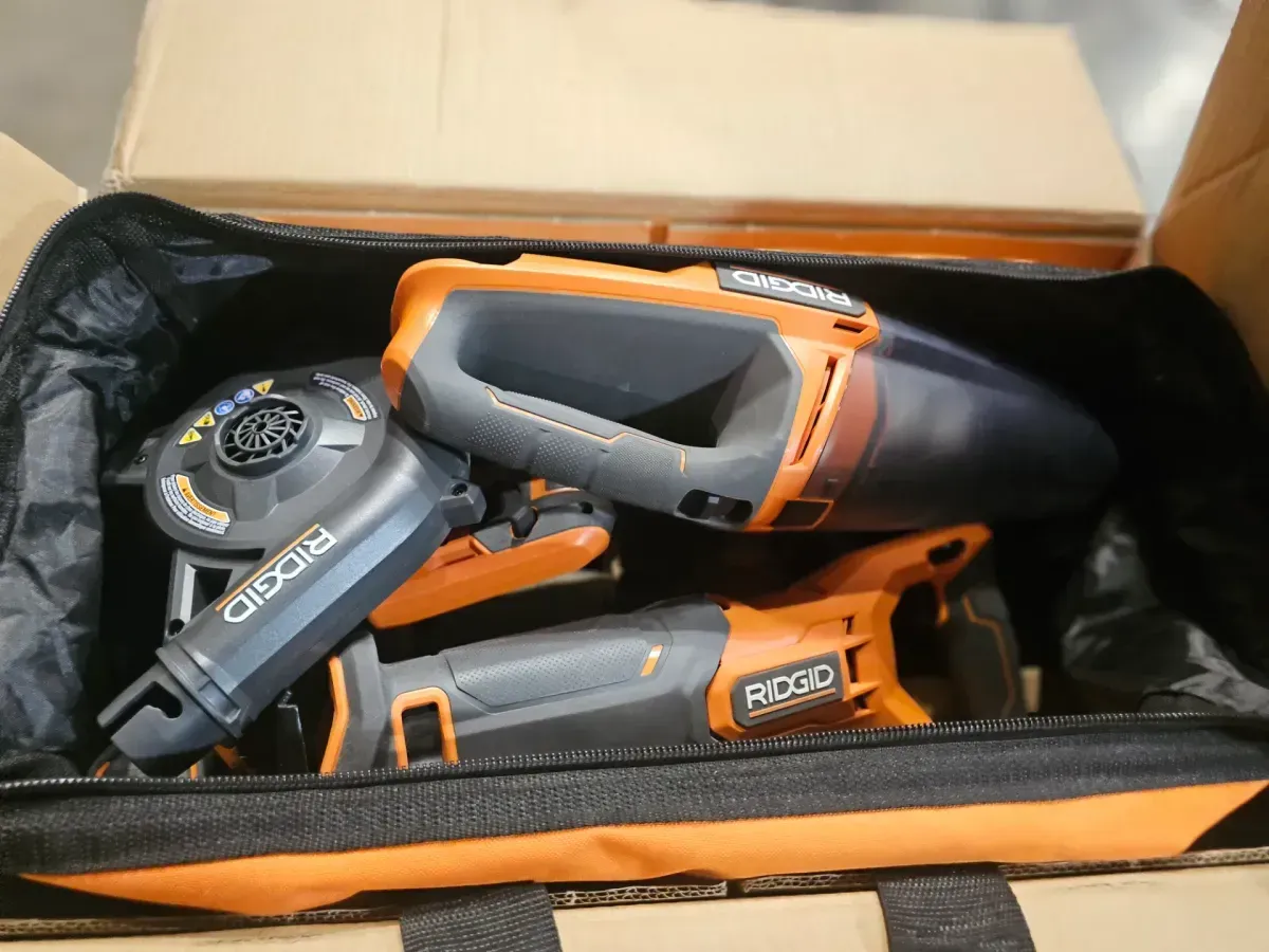 18V Cordless 8-Tool Combo Kit with 2.0 Ah Battery, 4.0 Ah Battery, Charger, and Tool Bag - image 2