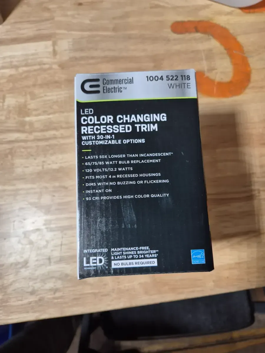 4 in. 30 Lighting Options Title 20 Integrated LED Recessed Light Trim Adjustable CCT New Construction Remodel Indoor - image 3