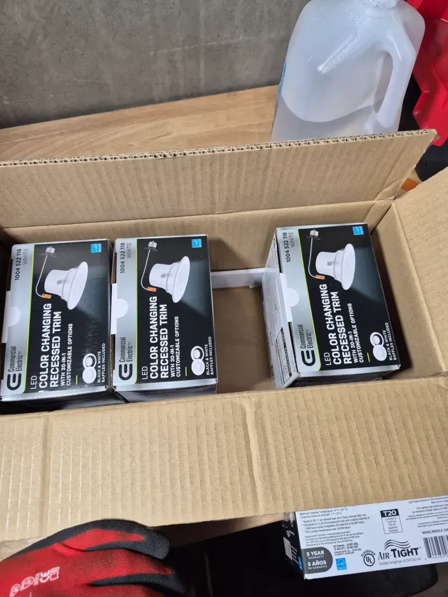 4 in. 30 Lighting Options Title 20 Integrated LED Recessed Light Trim Adjustable CCT New Construction Remodel Indoor - image 5