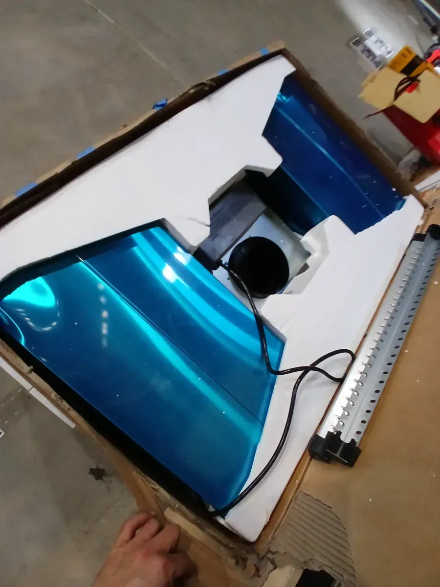 30 in. Convertible Kitchen Island Mount Range Hood in Stainless Steel with Tempered Glass, LED Lights and Carbon Filters - image 3