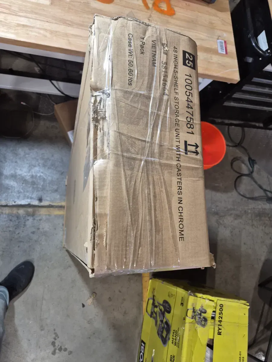 5-Tier Commercial Grade Heavy Duty Steel Wire Shelving Unit in Chrome (48 in. W x 72 in. H x 18 in. D) - image 6