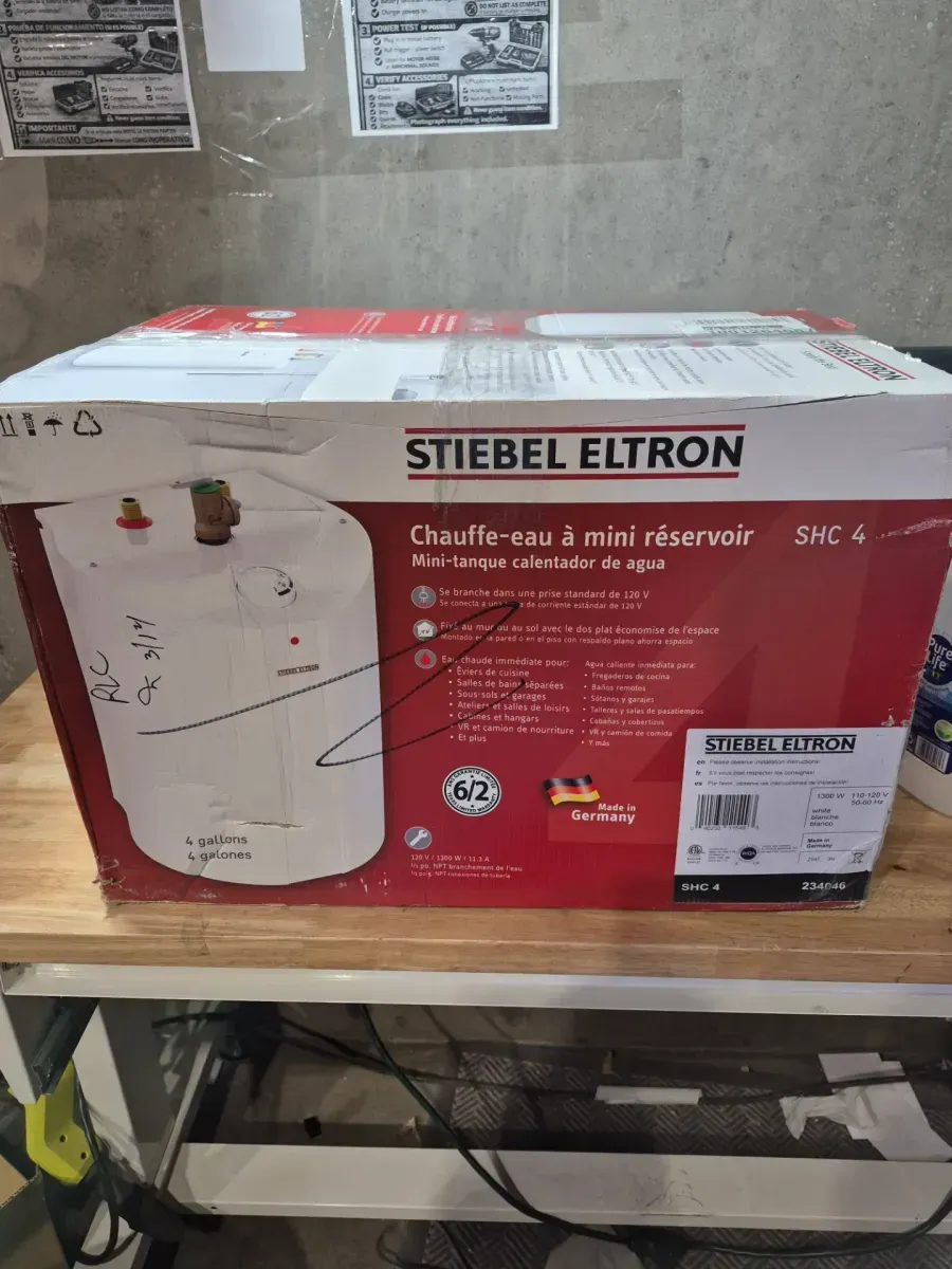 SHC 4 Gal. 6-Year Warranty 1300 W Compact Point-of-Use Mini-Tank Electric Water Heater - image 4