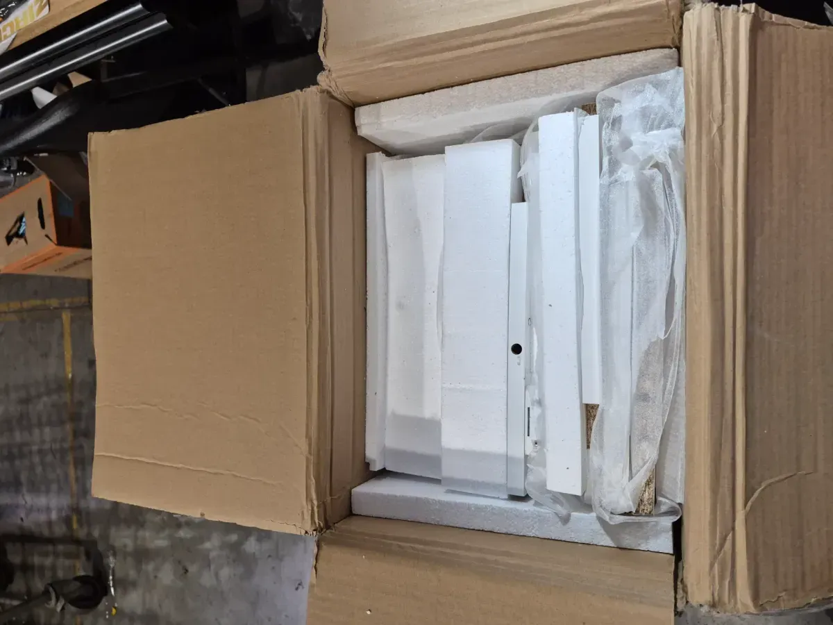 Glancy 15 in. W x 13 in. D x 63 in. H Freestanding Bathroom Storage Slim Linen Cabinet with 2-Shutter Doors in White - image 2